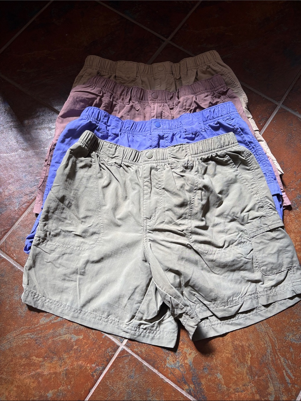 Columbia Women's Cargo Shorts - Olive, purple, Mauve, Khaki